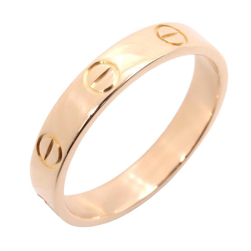 Cartier Mini Love Ring, 18K Pink Gold (PG), Women's Tone, B4085200